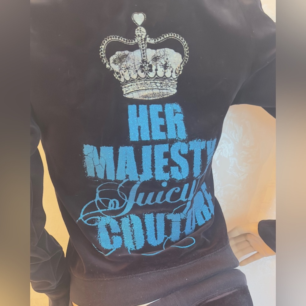 Juicy Couture navy Velour Track Pants & Jacket